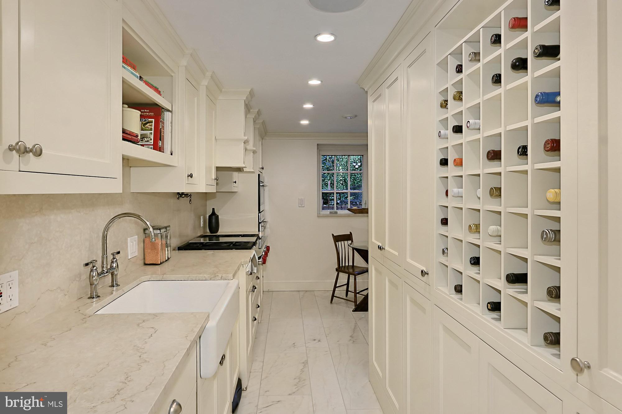 1239 33rd Street Northwest Washington, DC 20007 - Photo 21 of 58 Kitchen w/Custom Wine Storage