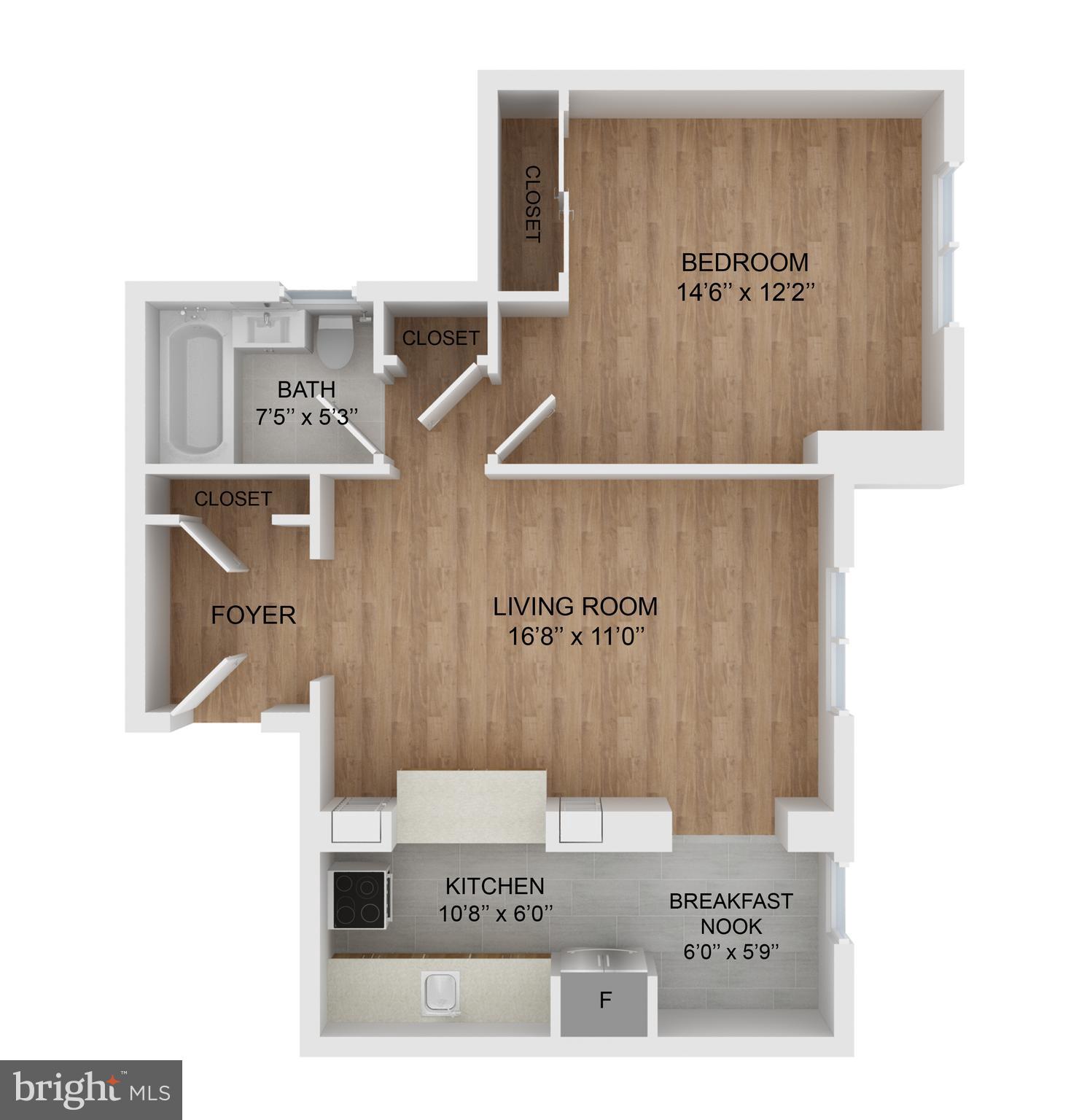 2707 Adams Mill Road Northwest, Unit 404 Washington, DC 20009 - Photo 54 of 54 Floor Plan