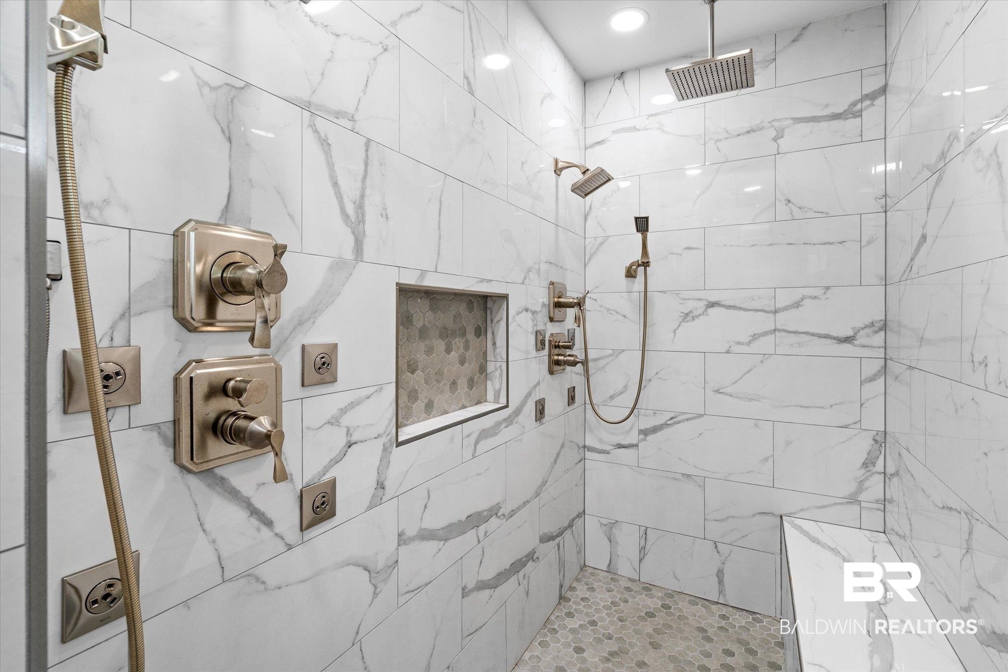 4947 Look Rook Road Orange Beach, AL 36561 - Photo 9 of 24 Bathroom featuring tiled shower and visible vents