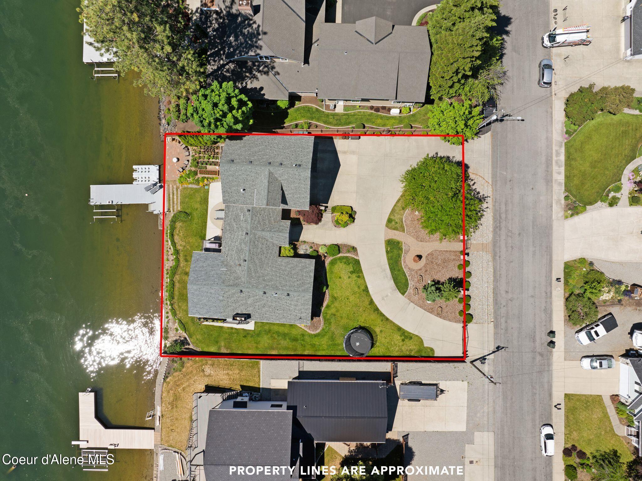 1926 Rodkey Drive Post Falls, ID 83854 - Photo 64 of 66 Aerial with Estimated Property Lines