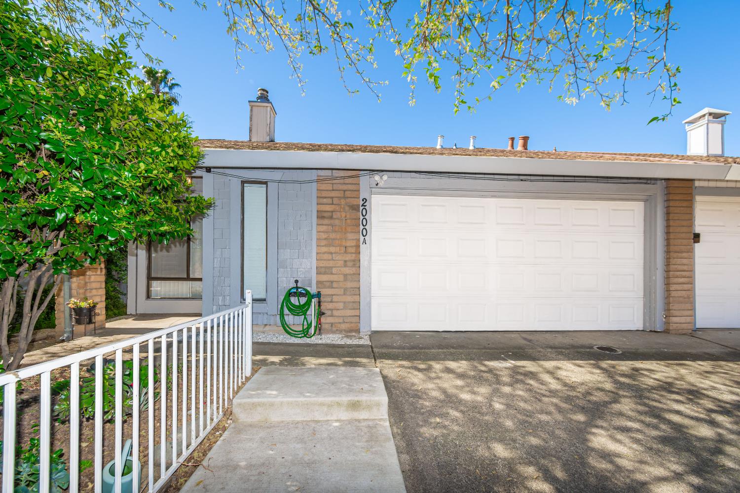 a view of a door of the house