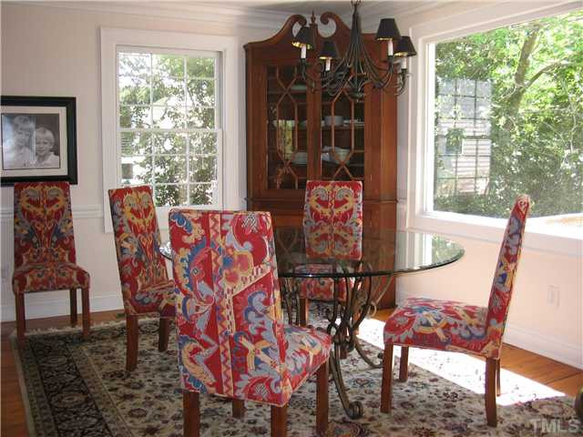 613 Lake Boone Trail Raleigh, NC 27608 - Photo 5 of 18 Dining area perfect when hosting dinner parties and has a scenic view of the lot. Dining Room