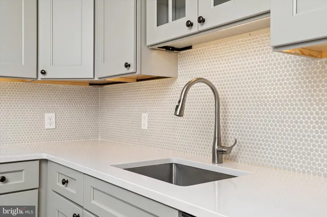 a close view of sink and tap