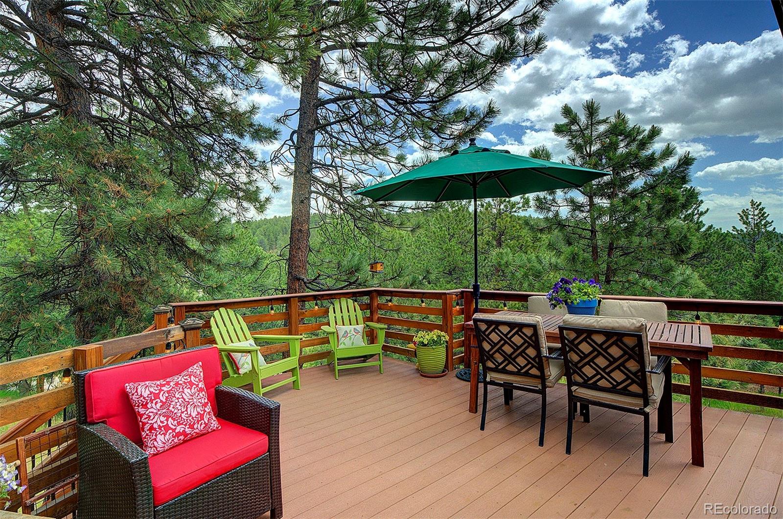 29659 Spruce Road Evergreen, CO 80439 - Photo 22 of 38 a outdoor view with a sitting space