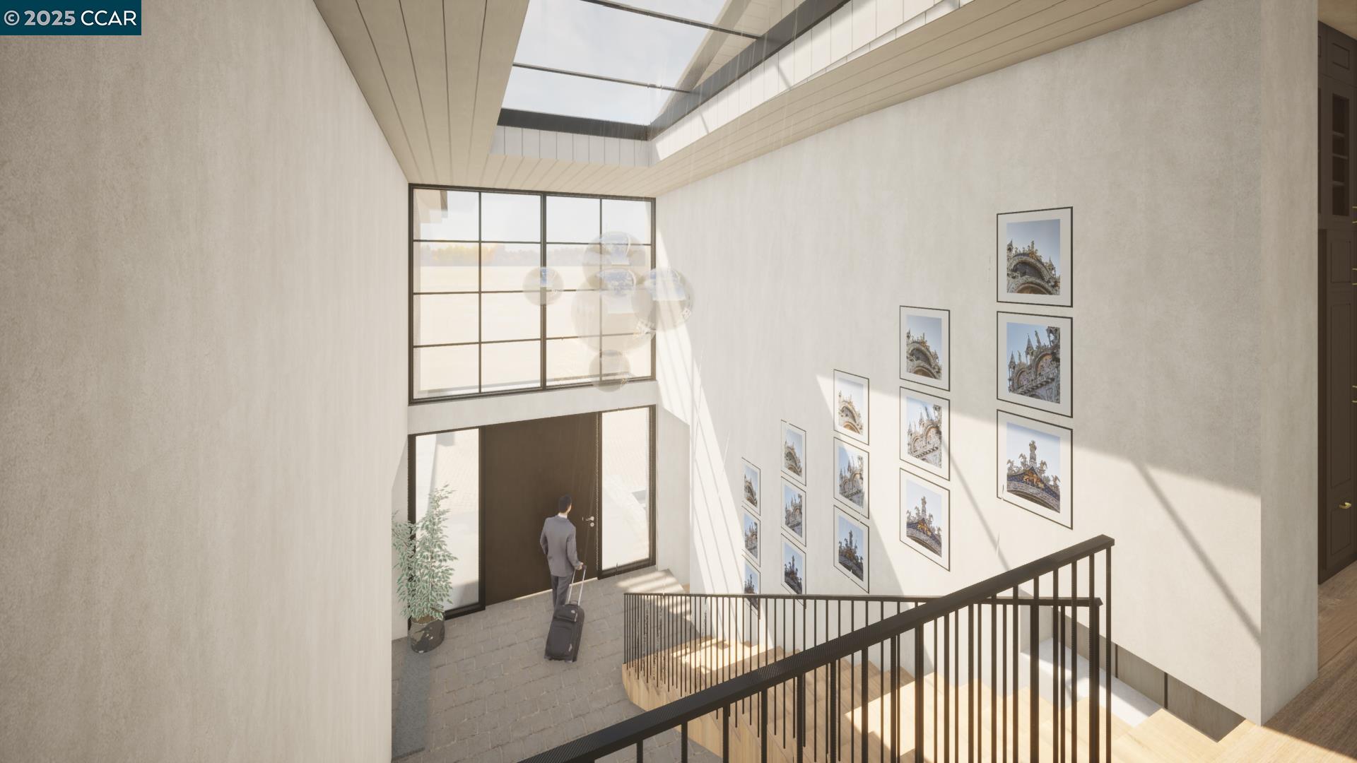 1240 Monticello Road Lafayette, CA 94549 - Photo 15 of 38 a view of a hallway with windows