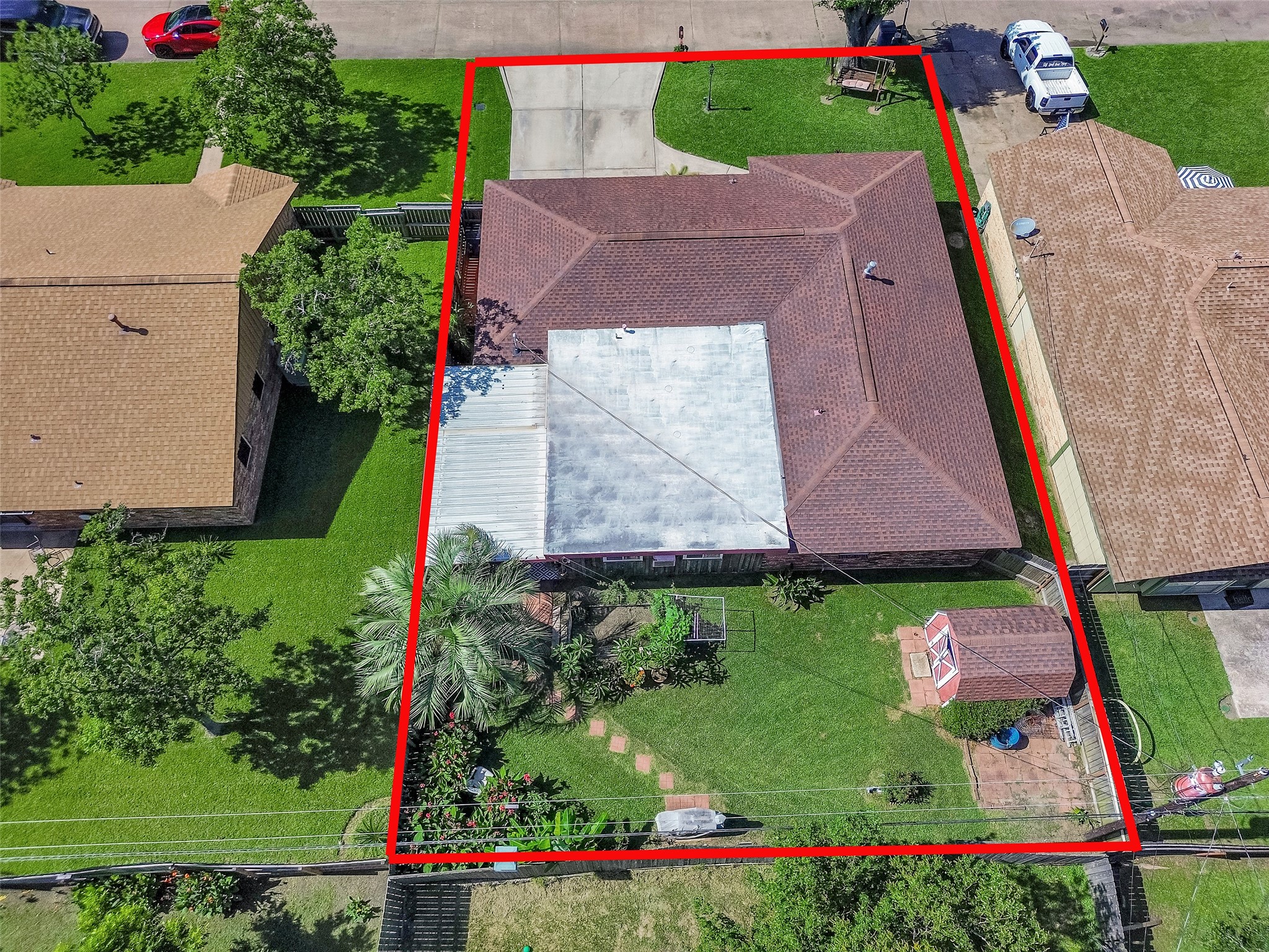 2913 18th Avenue North Texas City, TX 77590 - Photo 39 of 42 an aerial view of house with yard