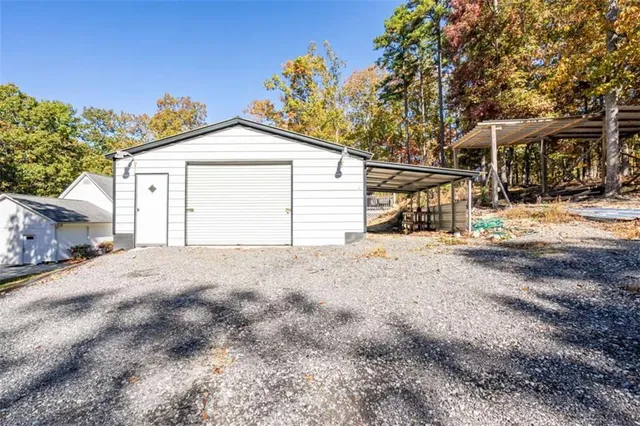 a view of a house with a outdoor space