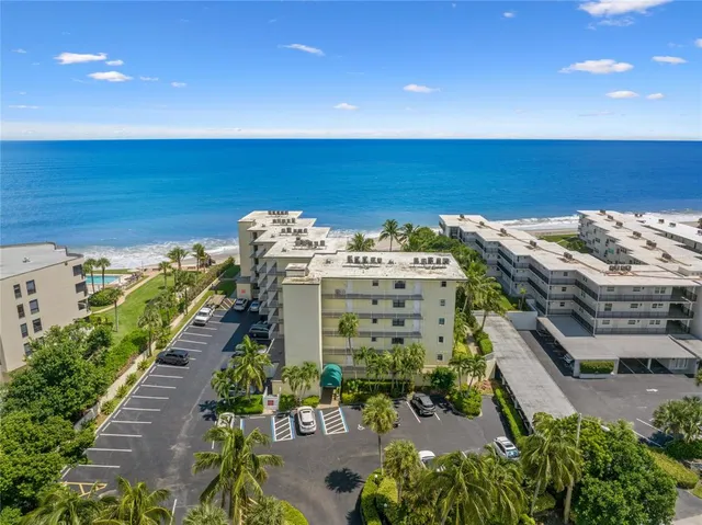 a front view of a multi story building