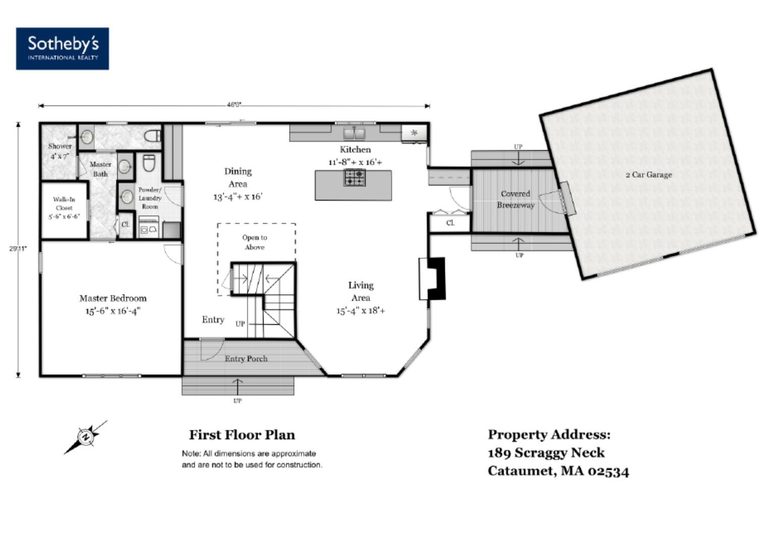 189 Scraggy Neck Road Cataumet, MA 02534 - Photo 33 of 35 First Floor Plan