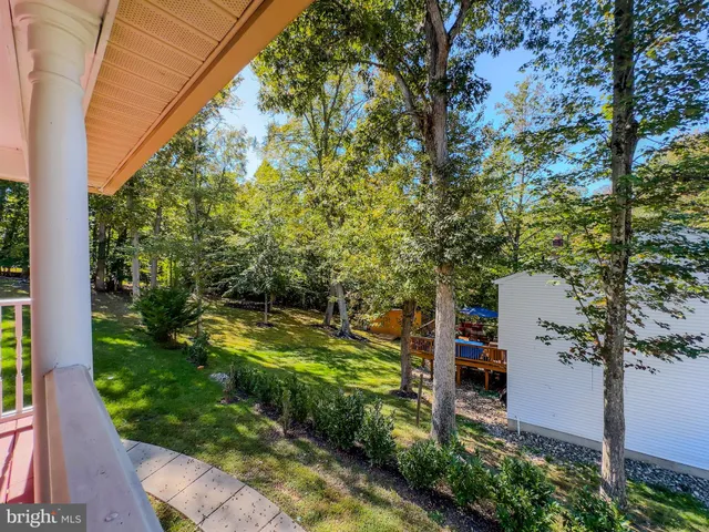 a view of a outdoor space and trees