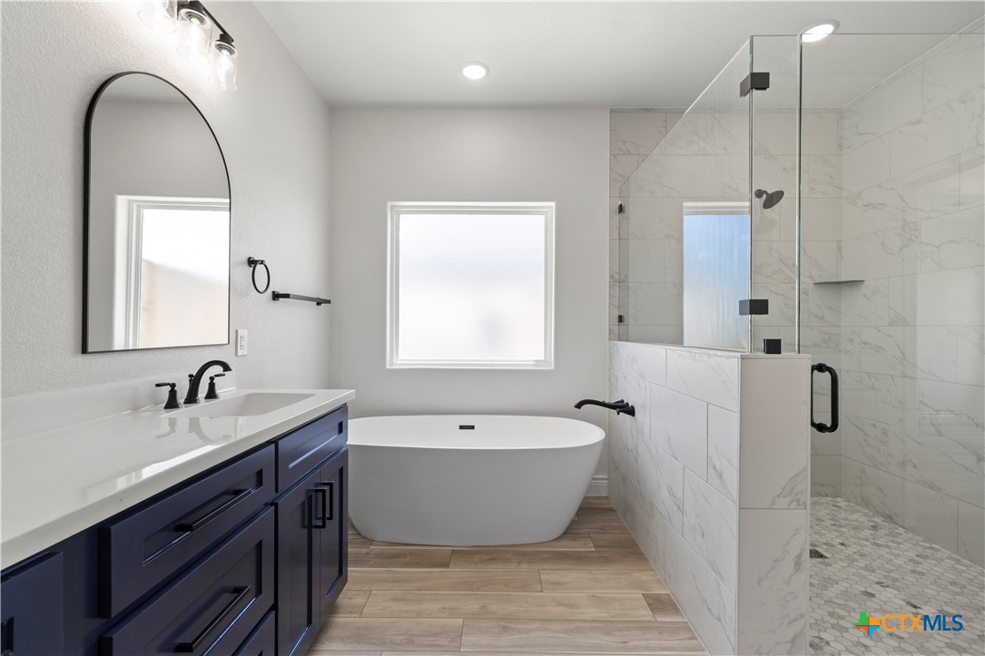 1823 Ember Drive Temple, TX 76502 - Photo 19 of 46 a bathroom with a bathtub and a sink