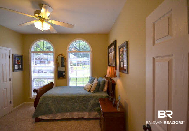 1640 Augusta Drive West Mobile, AL 36695 - Photo 17 of 25 Nice size additional bedroom with double arched windows.