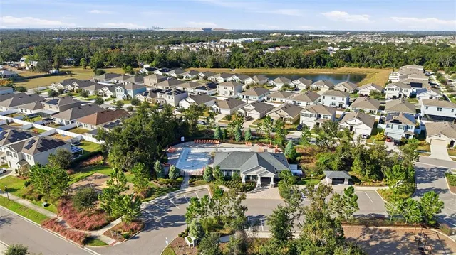 an aerial view of multiple house