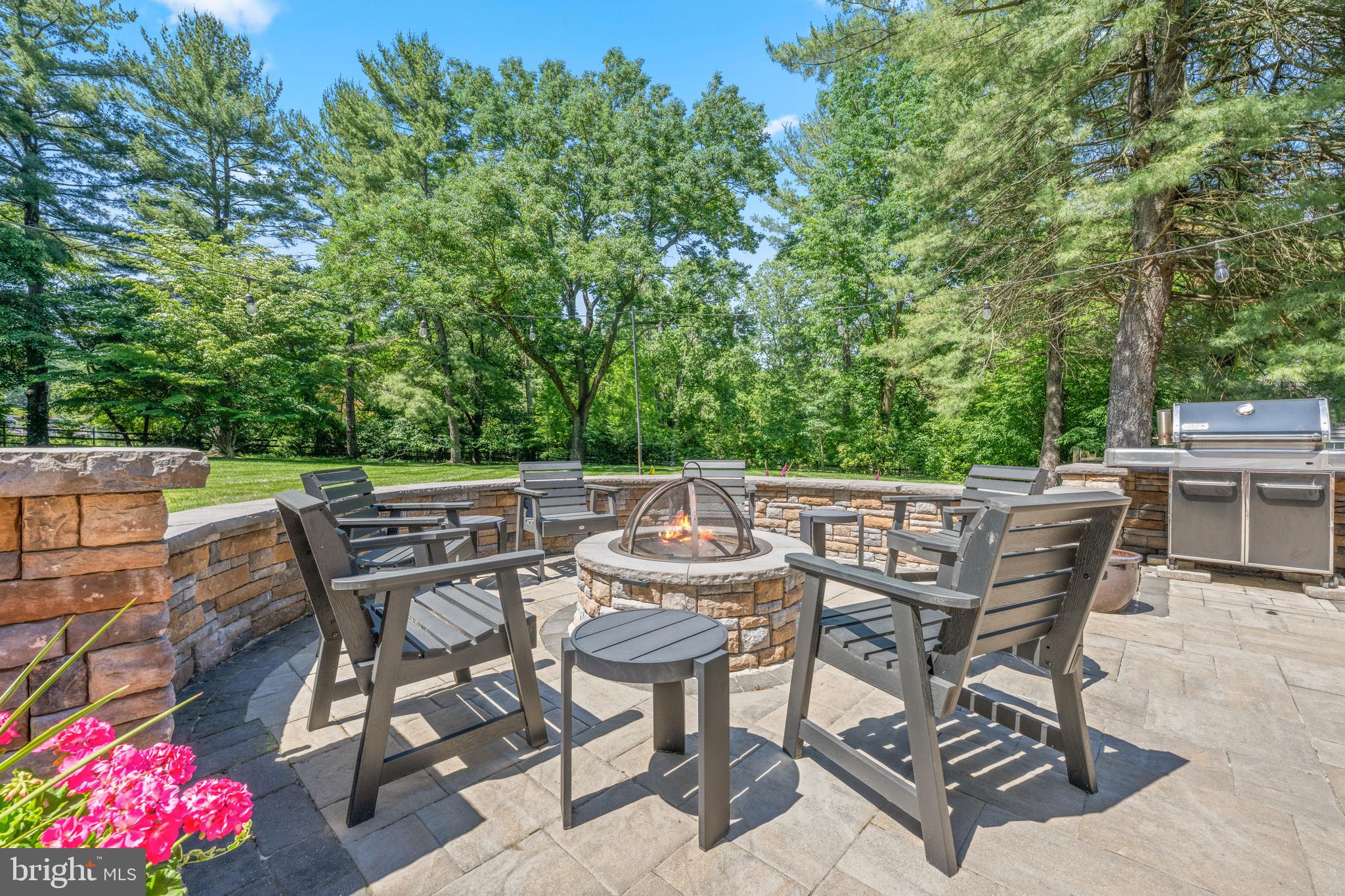 179 Ladderback Lane Devon, PA 19333 - Photo 14 of 62 Built in fire pit and seating area