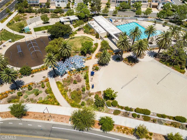 a view of swimming pool with a garden