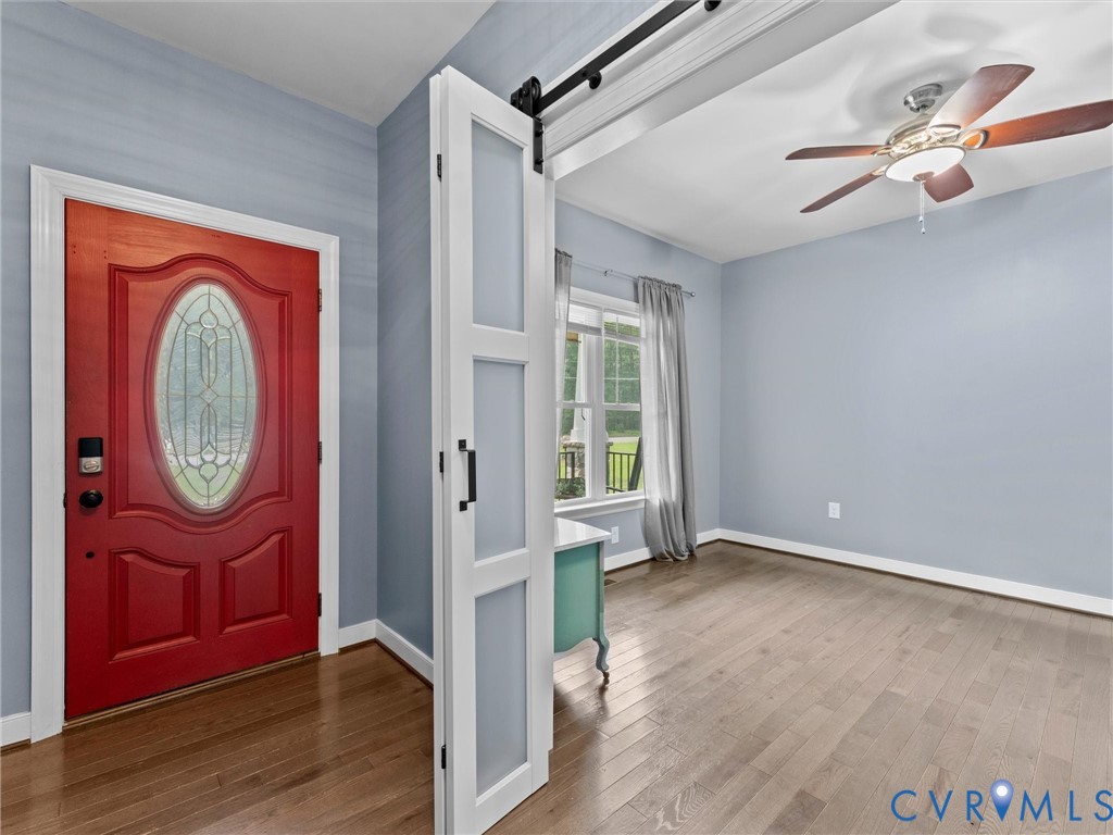 11390 Rocky Ridge Road Glen Allen, VA 23059 - Photo 30 of 82 Entryway featuring a red front door with an oval l