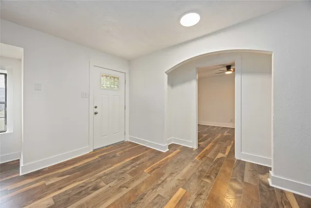 wooden floor in an empty room