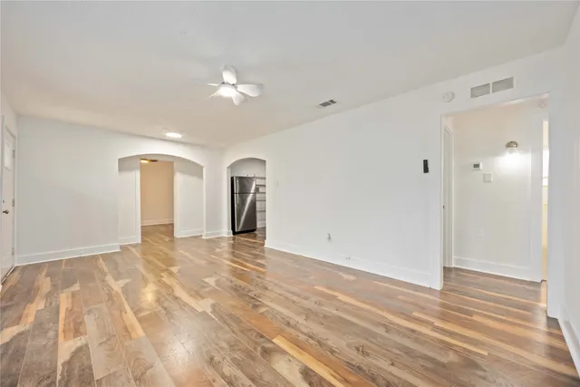 wooden floor in an empty room