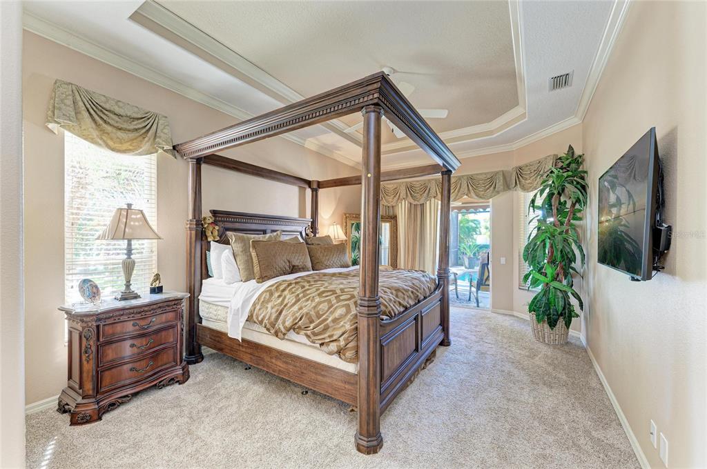 5060 Robinsong Road Sarasota, FL 34233 - Photo 25 of 42 a bed room with a bed and a potted plant