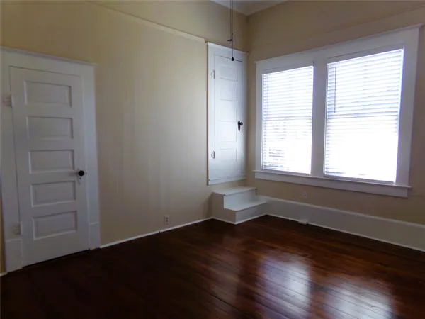 a view of decorative items with a window