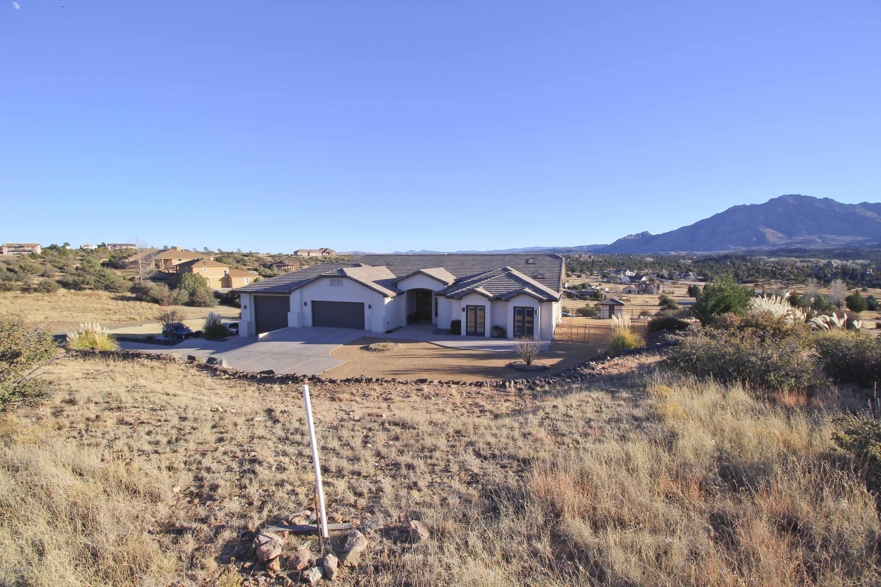 4800 West Mint Creek Road Prescott, AZ 86305 - Photo 33 of 62 an aerial view of a house with a mountain