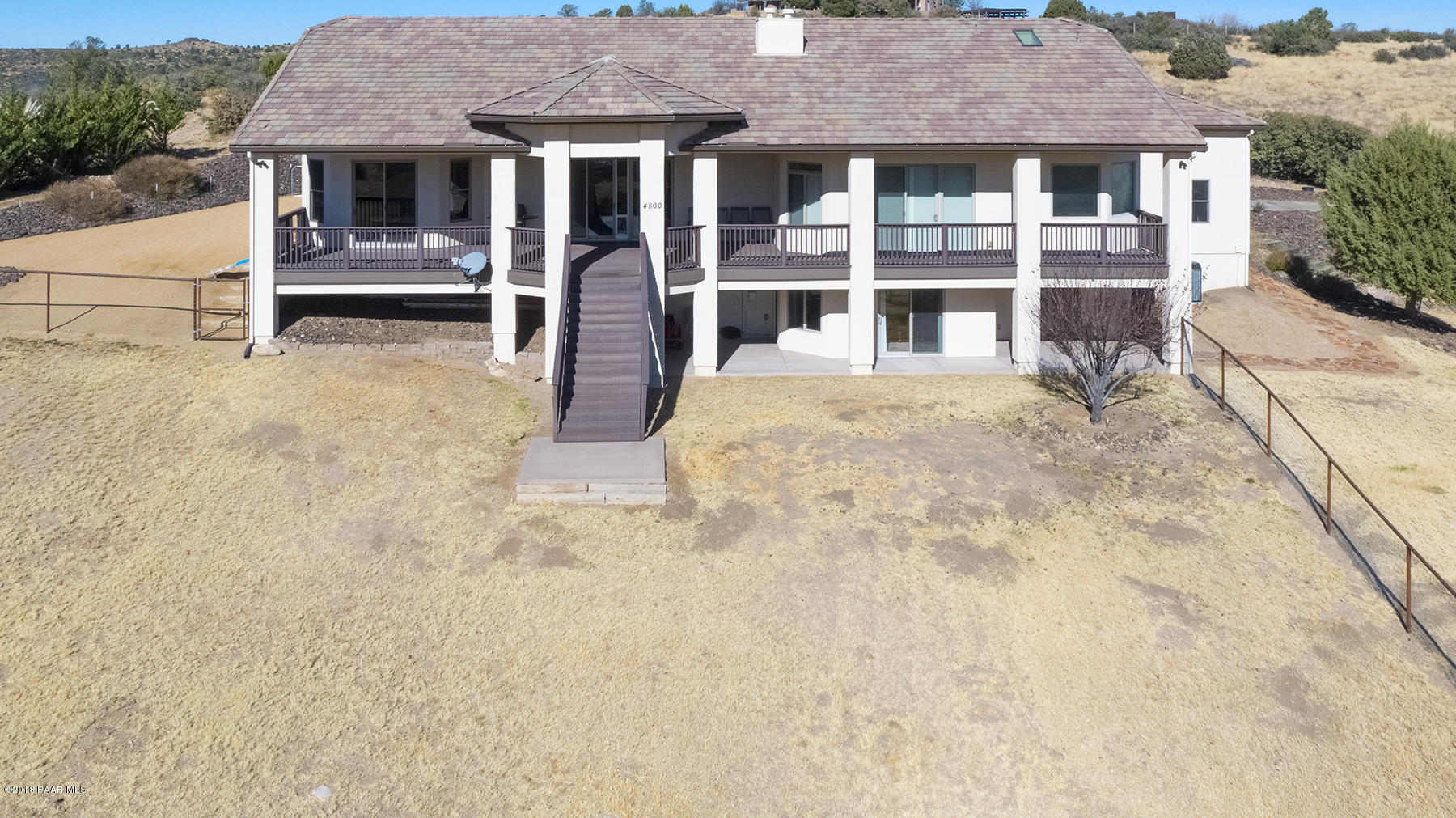 4800 West Mint Creek Road Prescott, AZ 86305 - Photo 49 of 62 a house view with a garden space