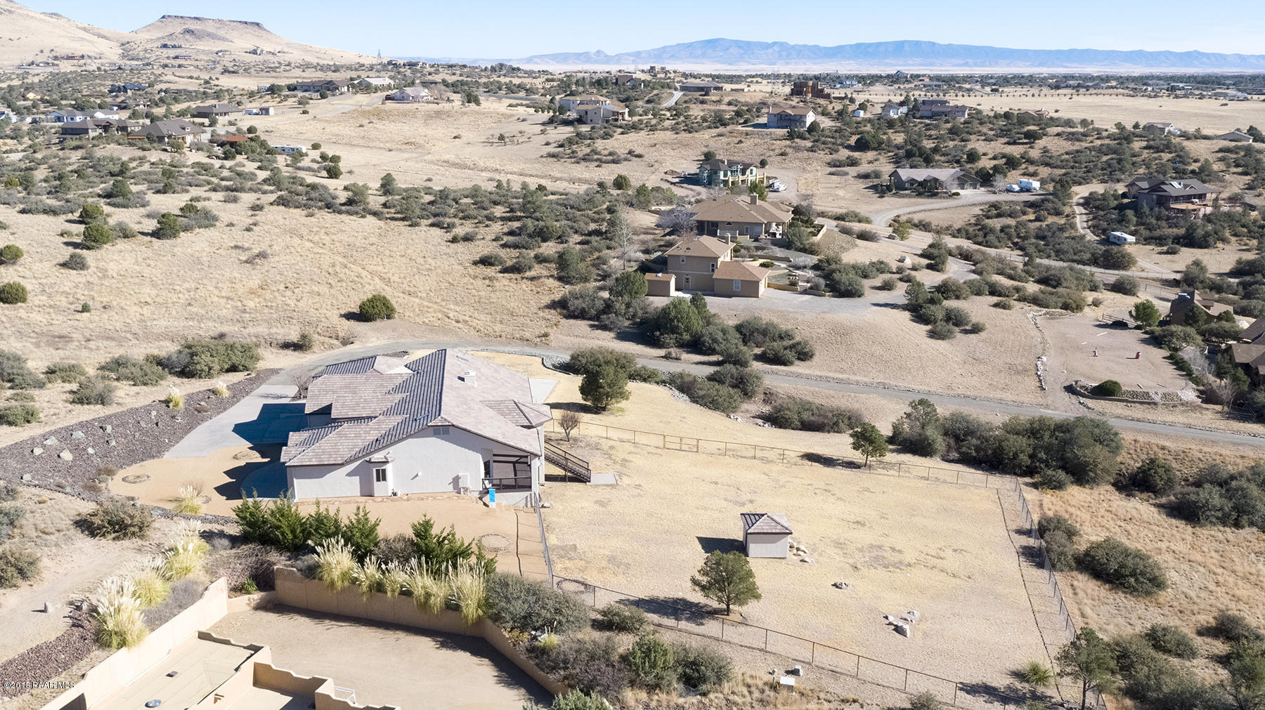 4800 West Mint Creek Road Prescott, AZ 86305 - Photo 50 of 62 an aerial view of residential houses with outdoor space