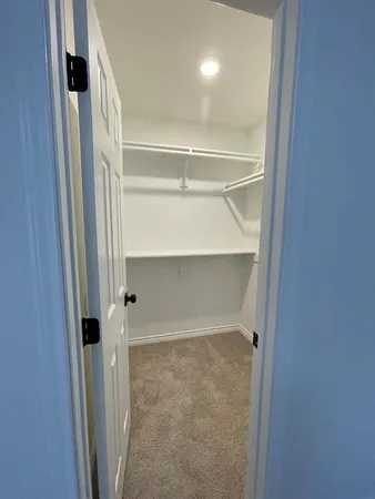 a close view of closet