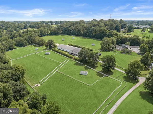 an aerial view of a football ground