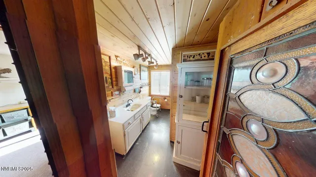 a room with furniture a desk and chair