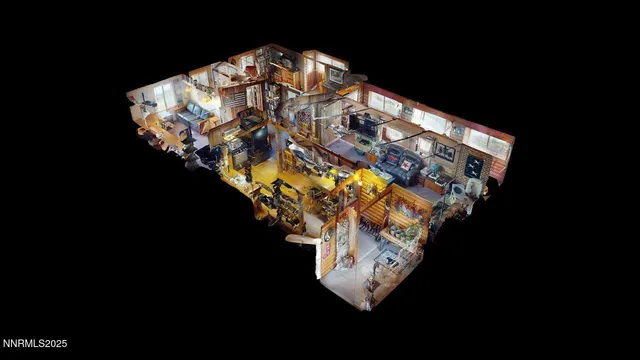 a view of backyard with green space