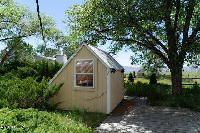 a room with furniture and a fireplace