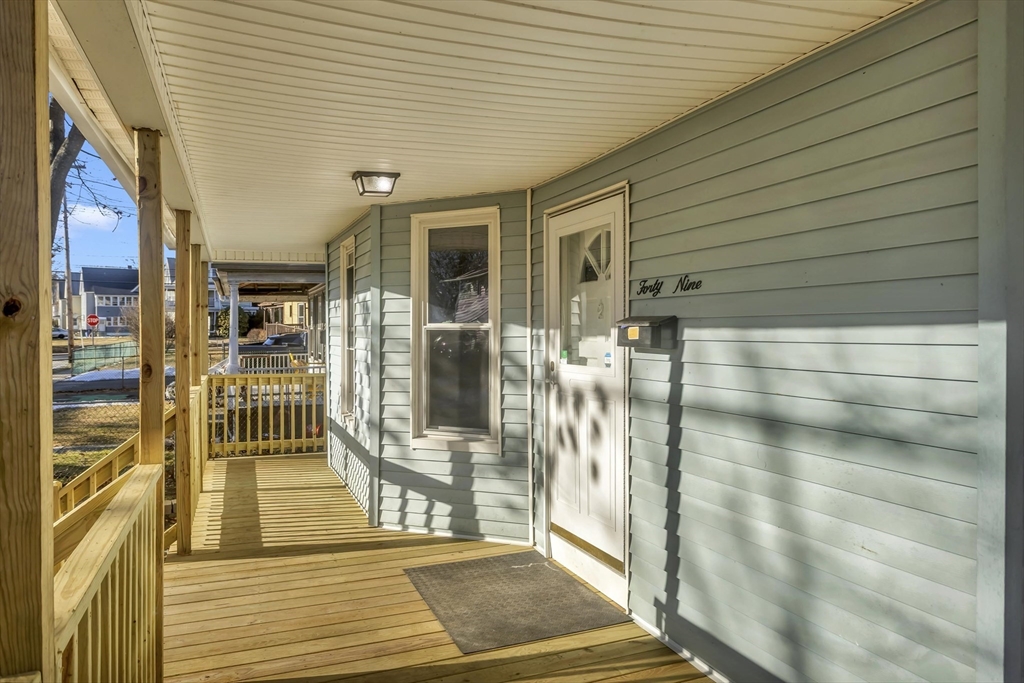 49 View Street Holyoke, MA 01040 - Photo 32 of 34 a view of a porch with a door