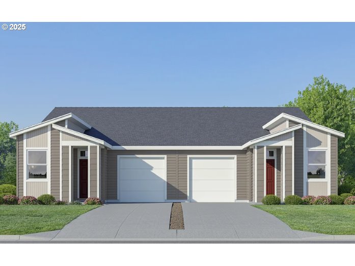 a backyard of a house with yard and green space