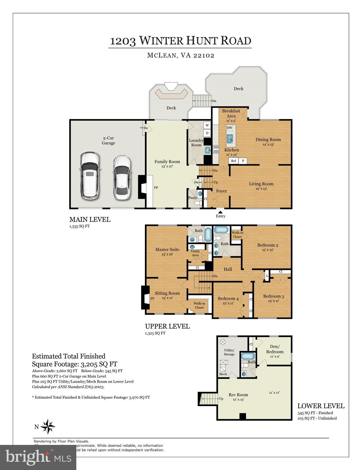 1203 Winter Hunt Road McLean, VA 22102 - Photo 57 of 57 Floor Plan