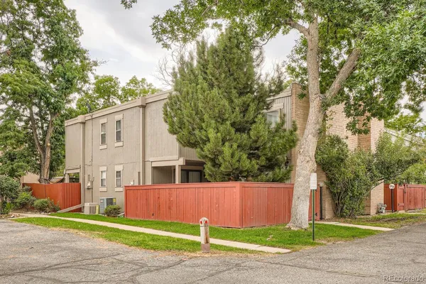a view of a yard in front of a house