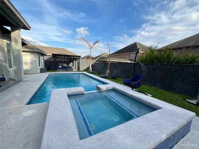 a view of a balcony with an outdoor space