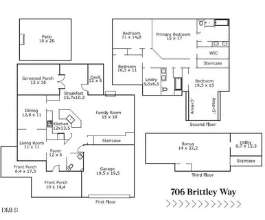 $775,000 | 706 Brittley Way, Apex, NC 27502