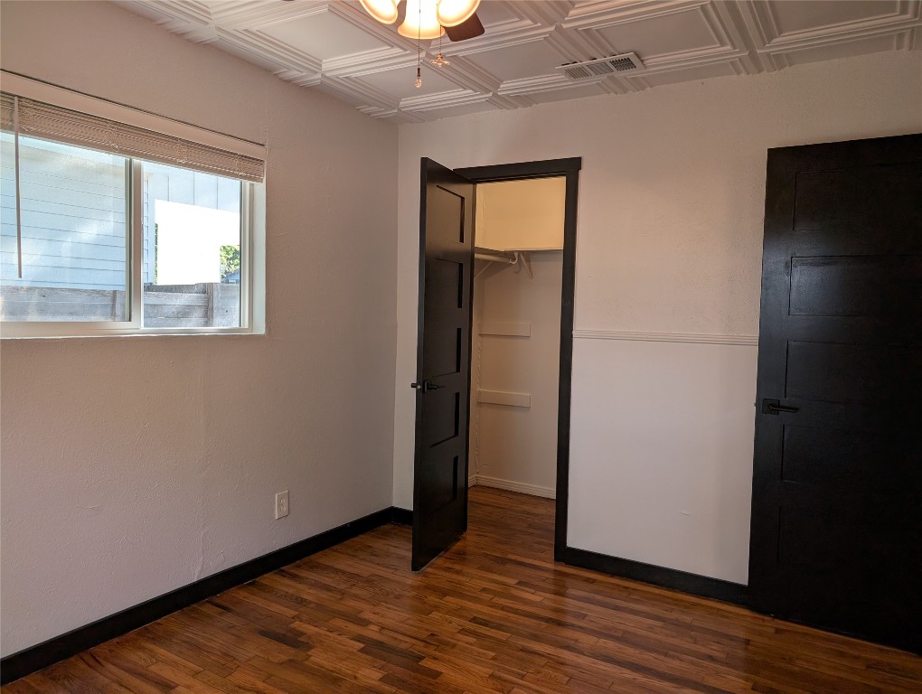 6915 Providence Avenue Austin, TX 78752 - Photo 15 of 27 Bedroom #2 featuring a ceiling and hard wood flooring