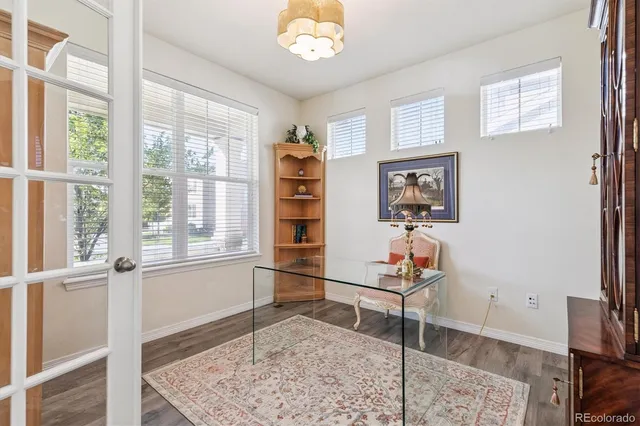 a room with furniture and a window