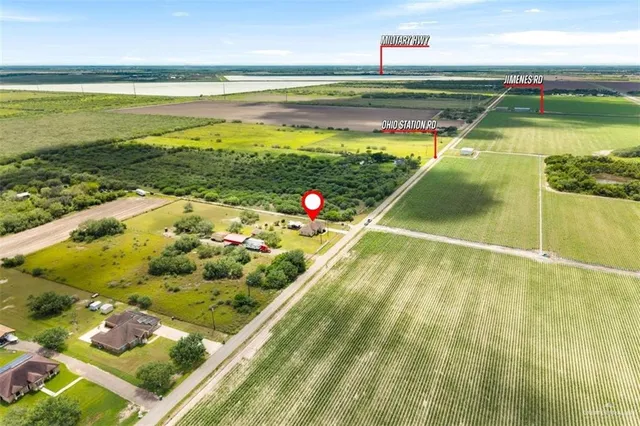 a view of a lake with a outdoor space