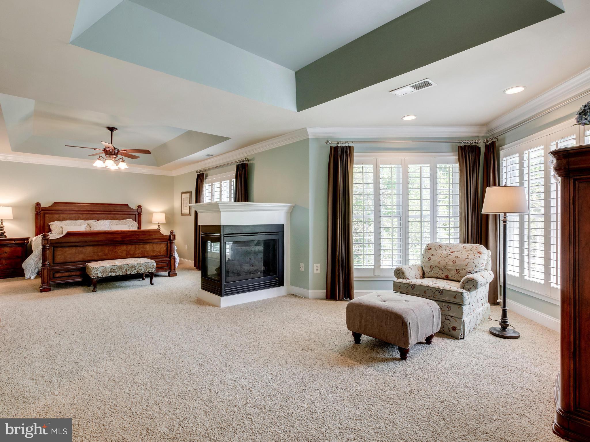 8537 Riverside Road Alexandria, VA 22308 - Photo 19 of 30 a bedroom with furniture and a fireplace