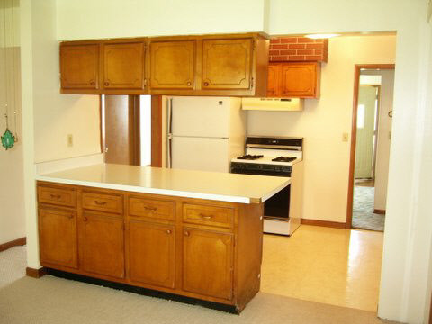 11055 East Fisher Road Rochelle, IL 61068 - Photo 3 of 5 a kitchen with wooden cabinets stove and a sink