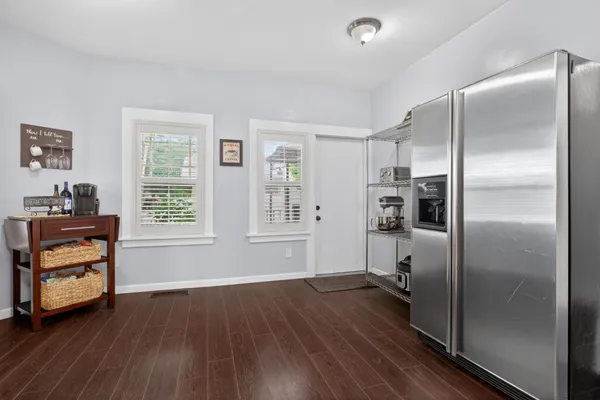 a room with furniture and a window