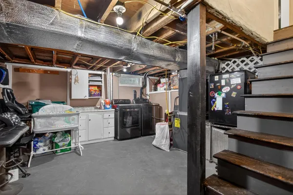 a view of storage and utility room