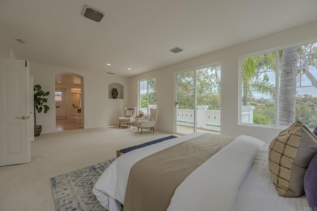 1370 Cassins Street Carlsbad, CA 92011 - Photo 6 of 35 a spacious bedroom with a bed and large windows