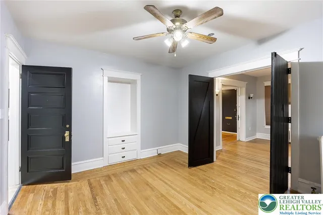 a view of an empty room