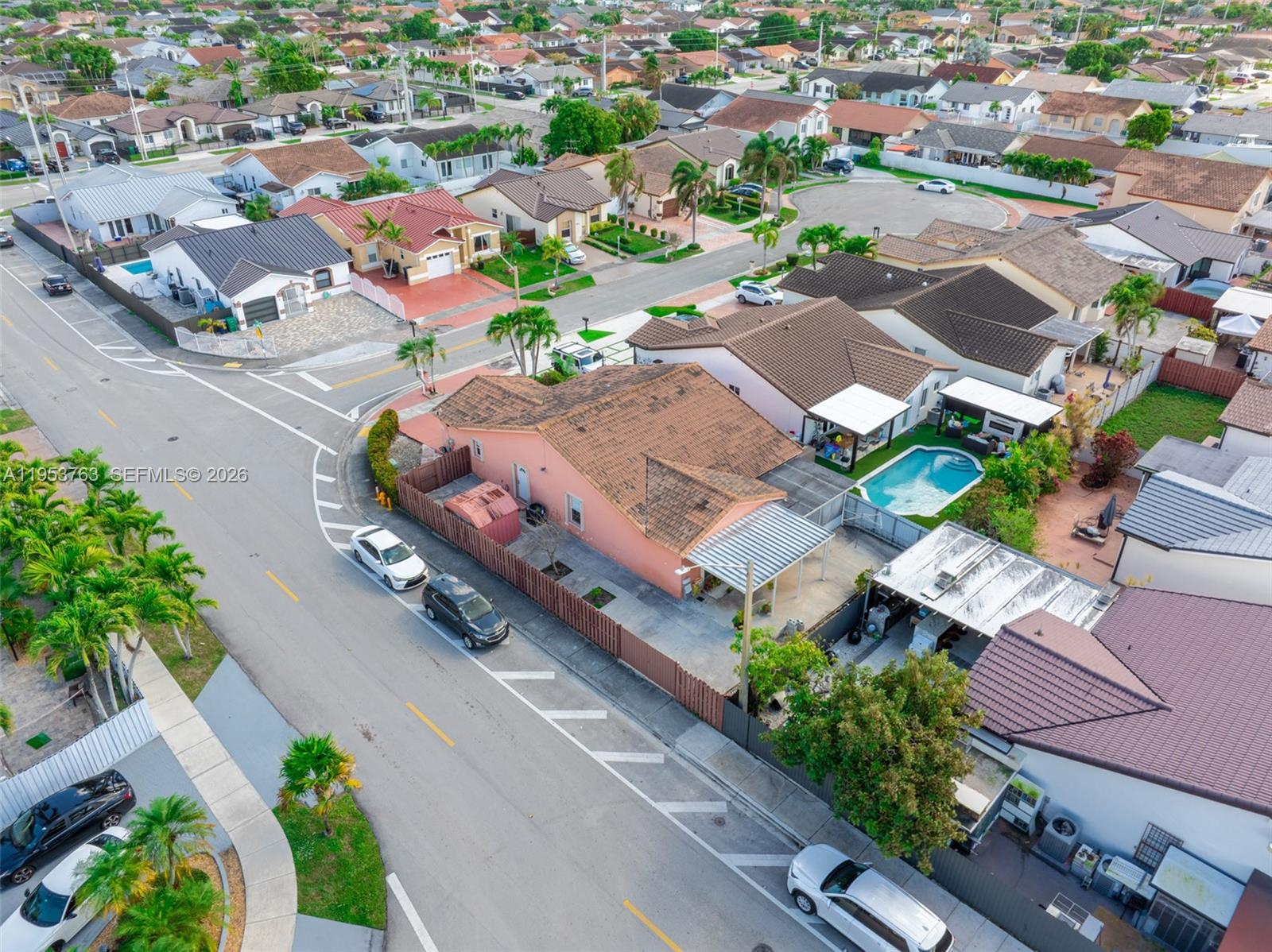 1002 Southwest 142nd Court Miami, FL 33184 - Photo 33 of 50 an aerial view of residential houses with outdoor space