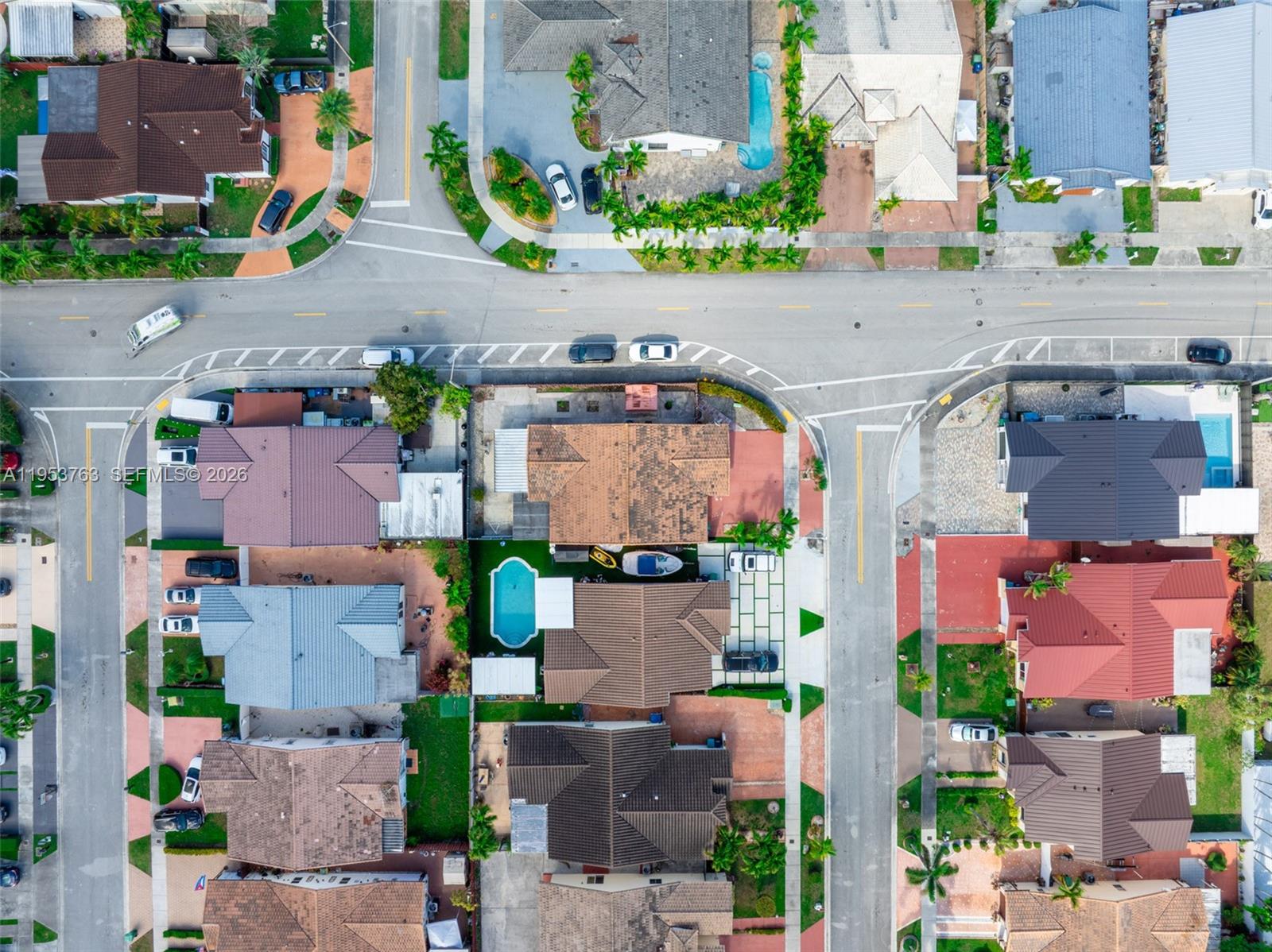 1002 Southwest 142nd Court Miami, FL 33184 - Photo 40 of 50 an aerial view of multiple houses with outdoor space