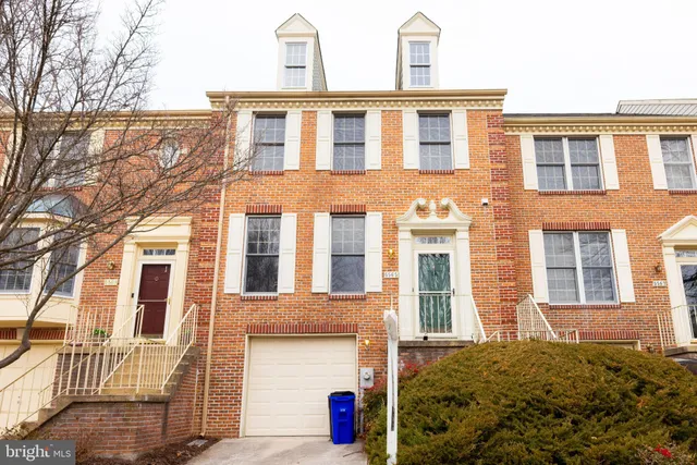 front view of a brick house